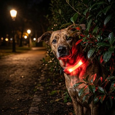 Collier Chien lumineux