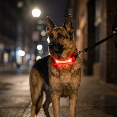 Collier Chien lumineux