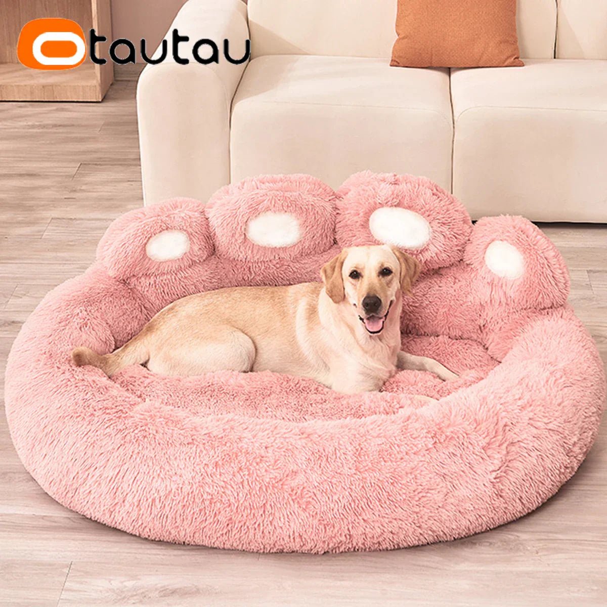 Lit pour Chien - FluffyDogBed™ - Rose